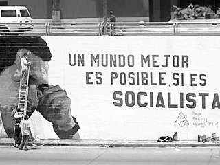 Mural Chvez en Caracas; clic para aumentar